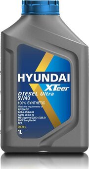 Hyundai XTeer Diesel Ultra 5W-40 5 л фото