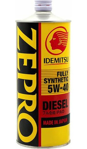 Idemitsu Zepro Diesel 5W-40 1 л фото