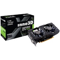 Inno3d GeForce GTX 1050 1354Mhz PCI-E 3.0 2048Mb 7008Mhz 128 bit DVI HDMI HDCP Twin X2