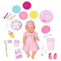 Zapf creation Интерактивная кукла Baby Born Нарядная с тортом, 43 см, 825-129