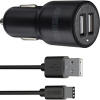 Interstep АЗУ 2USB+Кабель USB Type-C (IS-CC-TYPC1USBB)