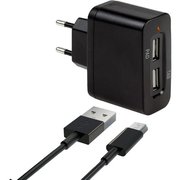 InterStep Сетевое зарядное устройство комбо 2USB + miniUSB 2A фото