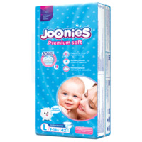 Joonies подгузники Premium Soft 9-14 кг (42 шт)