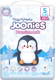 Joonies Premium Soft Diapers S / 64 pcs фото