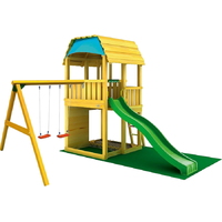 Jungle gym Jungle Barn + Swing Module Xtra