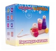 Игрушки из дерева Каталка-игрушка Пирамидка (Д355) фото