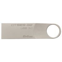 Kingston Флешка USB DataTraveler SE9 G2 64Гб, USB3.0, серебристый [dtse9g2/64gb] 571269