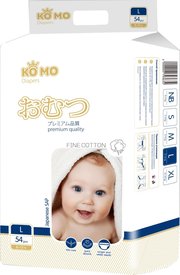 Ko Mo Diapers L / 54 pcs фото