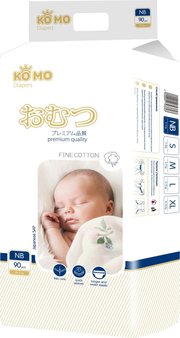 Ko Mo Diapers NB / 90 pcs фото