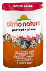 Almo Nature Корм для кошек Rouge Label Adult Cat Chicken Fillet and Surimi фото