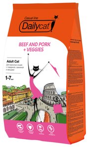 DailyCat Корм для кошек Adult Beef and Pork + Veggies фото