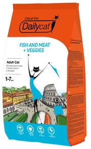 DailyCat Корм для кошек Adult Fish and Meat + Veggies фото