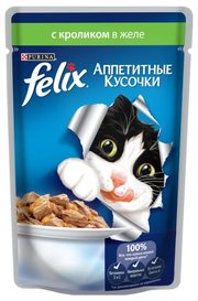 Felix Корм для кошек Аппетитные кусочки с Кроликом в желе фото