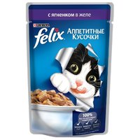 Felix Корм для кошек Аппетитные кусочки с Ягненком в желе