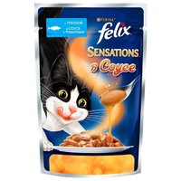 Felix Корм для кошек Sensations с Треской в соусе и томатами