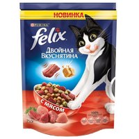 Felix Корм для кошек Сухой корм Двойная вкуснятина с Мясом