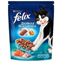 Felix Корм для кошек Сухой корм Двойная вкуснятина с Рыбой