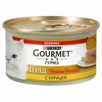 Gourmet Корм для кошек Gold Нежная начинка с курицей