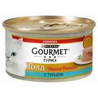 Gourmet Корм для кошек Gold Нежная начинка с тунцом