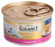 Gourmet Корм для кошек Gold Паштет с говядиной фото