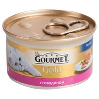 Gourmet Корм для кошек Gold Паштет с говядиной