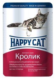 Happy Cat Корм для кошек Кусочки в соусе. Кролик фото