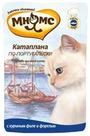 Мнямс Корм для кошек Катаплана по-португальски Влажный корм для кошек (куриное филе с форелью) фото