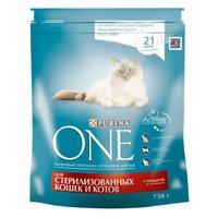 Purina one Корм для кошек Для стерилизованных кошек и котов с Говядиной и пшеницей