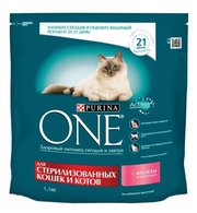 Purina ONE Корм для кошек Для стерилизованных кошек и котов с Лососем и пшеницей фото