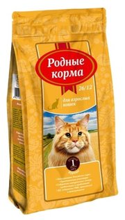 Родные корма Корм для кошек Сухой корм для взрослых кошек с курицей фото