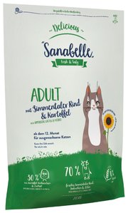 Sanabelle Корм для кошек Delicious Adult с мясом бычков симментальской породы и картофелем для кошек фото