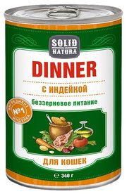 Solid Natura Корм для кошек Dinner для кошек - Индейка фото