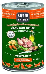 Solid Natura Корм для кошек Holistic для кошек - Индейка фото