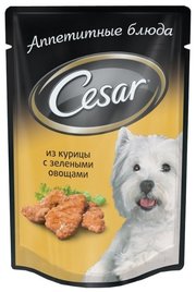 Cesar Корм для собак Из курицы с зелеными овощами фото