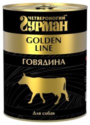 Четвероногий Гурман Корм для собак Golden line Говядина натуральная в желе фото