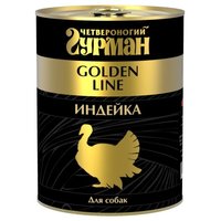 Четвероногий Гурман Корм для собак Golden line Индейка натуральная в желе