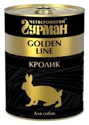 Четвероногий Гурман Корм для собак Golden line Кролик натуральный в желе фото