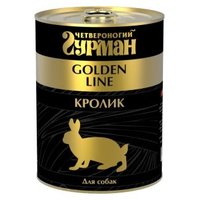 Четвероногий Гурман Корм для собак Golden line Кролик натуральный в желе