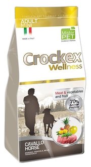 Crockex Корм для собак Wellness Adult Mini конина с рисом фото