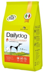 Dailydog Корм для собак Adult Small Breed Turkey and Barley фото