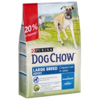 Dog chow Корм для собак Adult Large Breed с индейкой для взрослых собак крупных пород