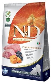 Farmina Корм для собак N&D Grain-Free Canine Pumpkin Lamb & Blueberry Puppy Medium & Maxi фото