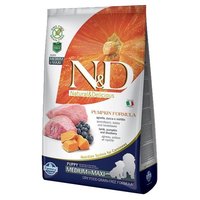 Farmina Корм для собак N&D Grain-Free Canine Pumpkin Lamb & Blueberry Puppy Medium & Maxi