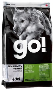 GO! Корм для собак Sensitivity + Shine Turkey Dog Recipe Grain Free, Potato Free фото