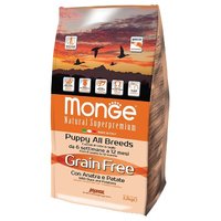 Monge Корм для собак Grain Free Puppy – Утка с картофелем. Беззерновой корм для собак