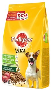 Pedigree Корм для собак Для взрослых собак маленьких пород полнорационный корм с говядиной фото