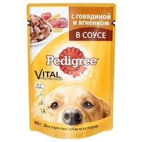 Pedigree Корм для собак Для взрослых собак всех пород с говядиной и ягненком в соусе