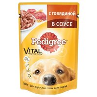 Pedigree Корм для собак Для взрослых собак всех пород с говядиной в соусе