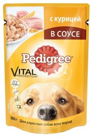 Pedigree Корм для собак Для взрослых собак всех пород с курицей в соусе фото