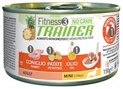 TRAINER Корм для собак Fitness3 No Grain Adult Mini Rabbit and potatoes canned фото